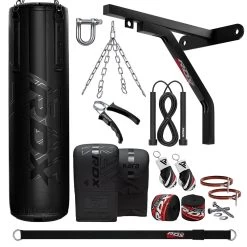 RDX Sports Store RDX Punch Bag Boxing Training, 15PC Kara Filled 5ft Heavy Duty Set