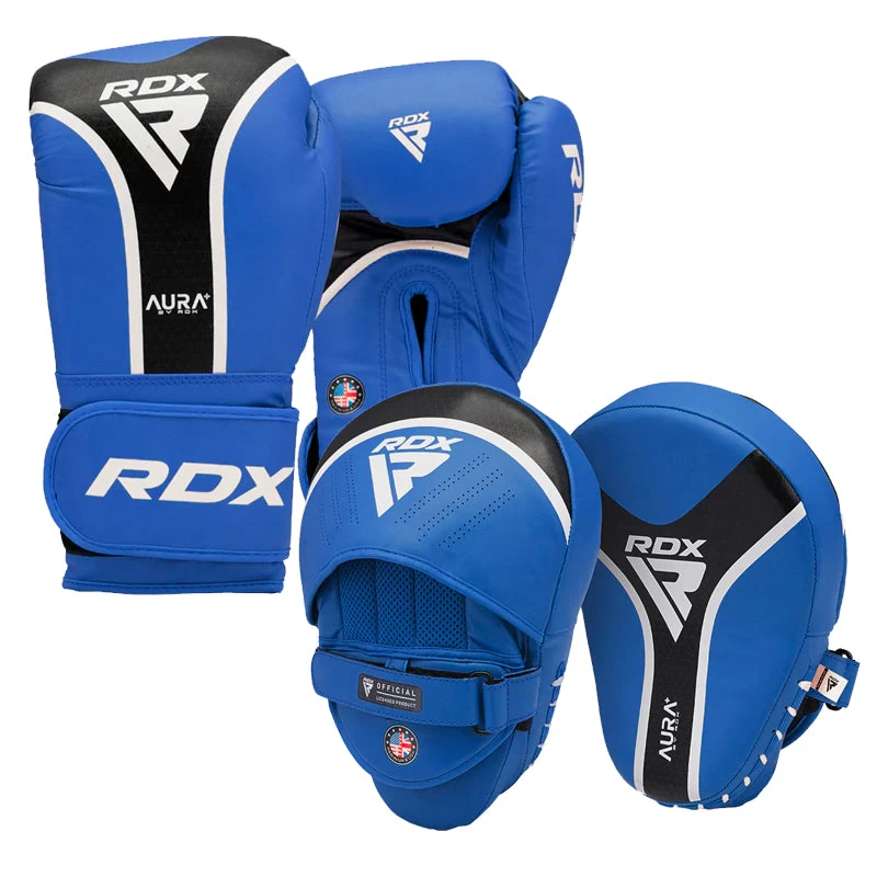 RDX Sports RDX T17 Aura Plus Boxing Glove With Pads Bundle - Image 3