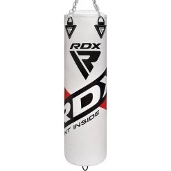 RDX Sports Store RDX F10 4FT / 5FT WHITE TRAINING PUNCH BAG FOR BOXING & MMA SET