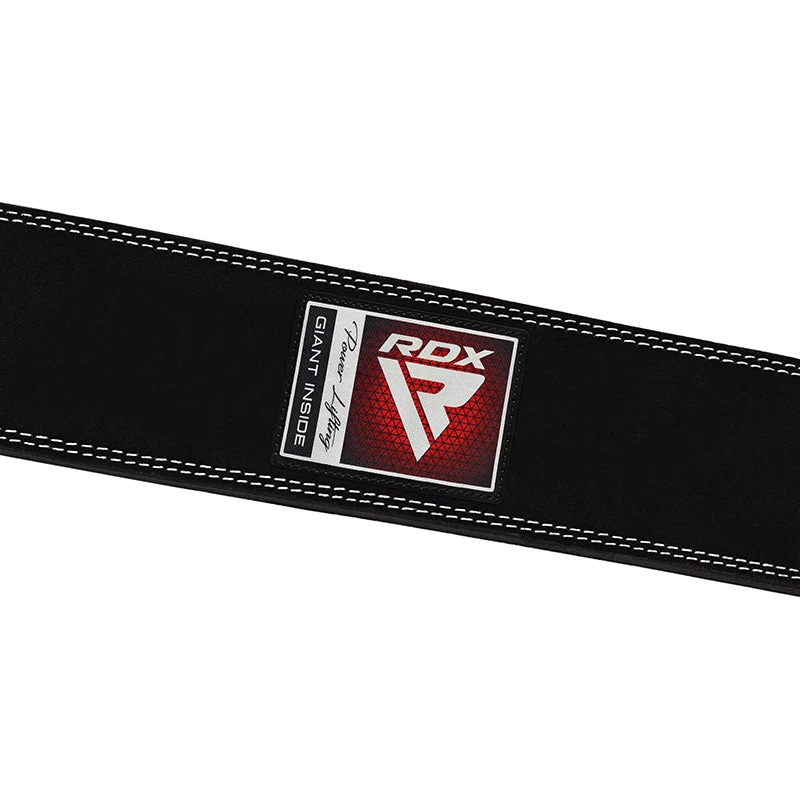 RDX Sports Store RDX 4PB Suede Leather Black Powerlifting Belt - Image 7