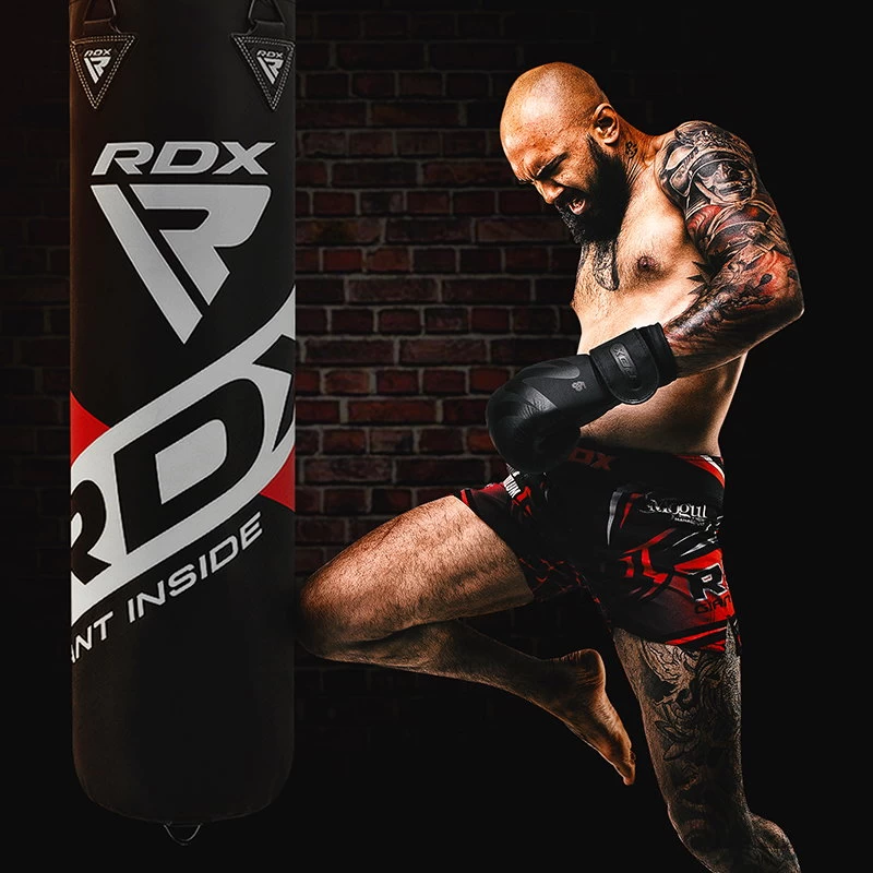 RDX Sports Store RDX F10B 4ft / 5ft 4-in-1 Punch Bag With Bag Gloves & Wall Bracket Set - Image 2