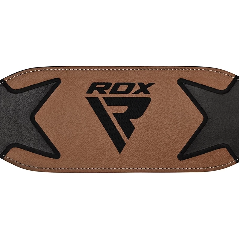 RDX Sports Store RDX 6 Inch Leather Weightlifting Gym Belt - Image 5