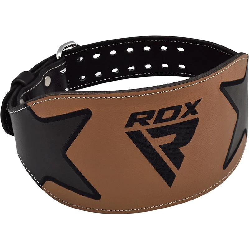 RDX Sports Store RDX 6 Inch Leather Weightlifting Gym Belt - Image 6