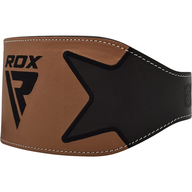 RDX Sports Store RDX 6 Inch Leather Weightlifting Gym Belt - Image 8