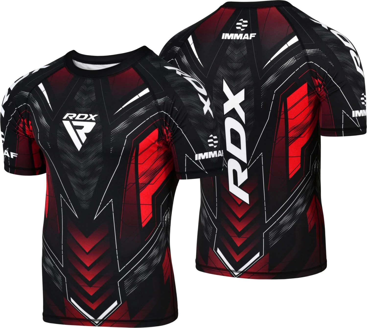 RDX Sports Store RDX IMMAF Approved Half Sleeves Compression Shirt Red - Image 3