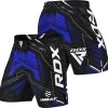 RDX Sports Store RDX IMMAF Approved MMA Fight & Training Shorts Blue