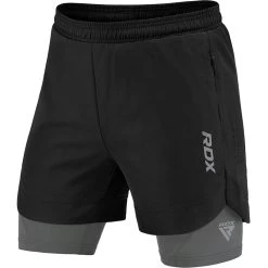 RDX Sports T16 2-in-1 Compression MMA Shorts