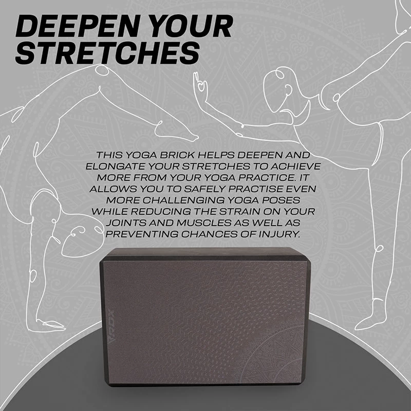 RDX Sports Store RDX D10 High Density EVA Foam Yoga Blocks Non-Slip Brick - Image 4