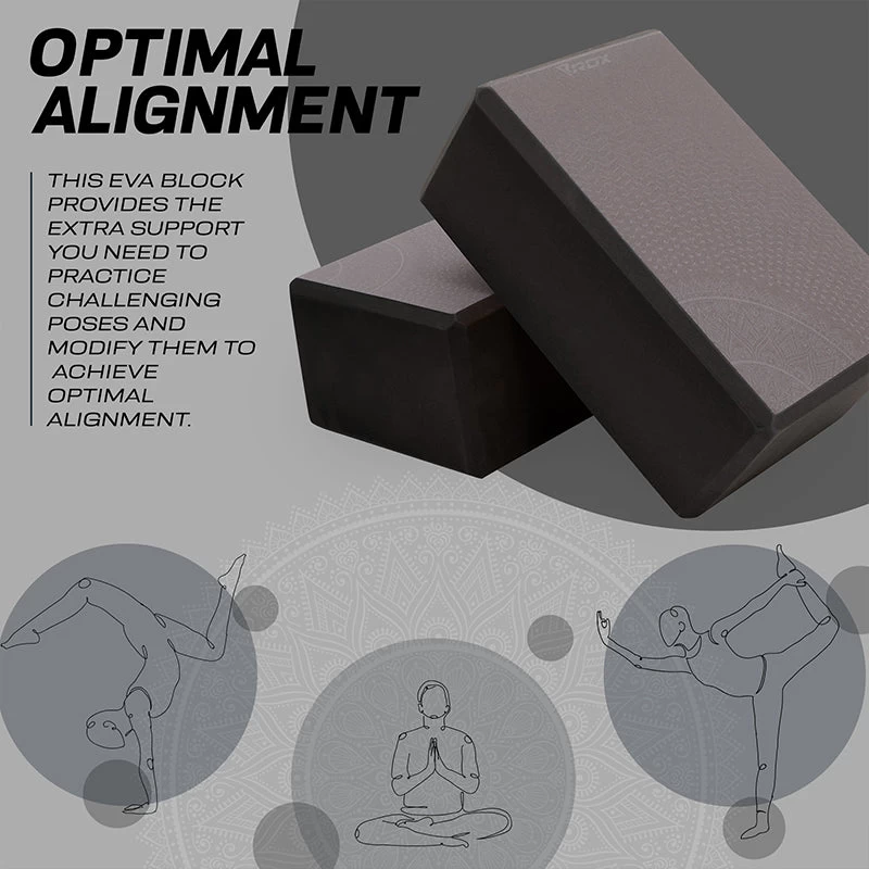 RDX Sports Store RDX D10 High Density EVA Foam Yoga Blocks Non-Slip Brick - Image 5