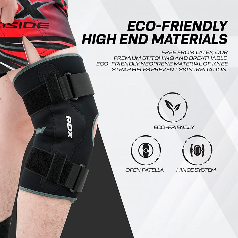RDX Sports Store RDX NE FDA Approved Open Patella Brace For Knee Support With Angle Bracket - Image 3