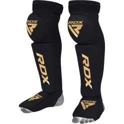 RDX Sports Store RDX S3 Black Shin Guard Instep Shield & Knee Protection Pads OEKO-TEX® Standard 100 Certified