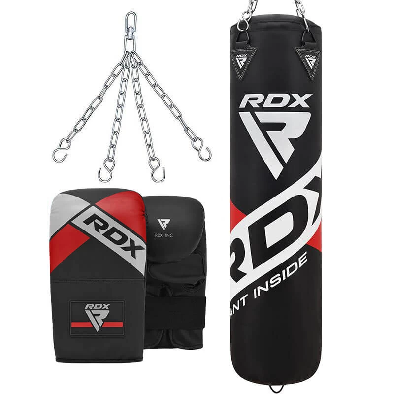 RDX Sports Store RDX F10B 4ft / 5ft 3-in-1 Training Punch Bag With Bag Mitts Set - Image 15