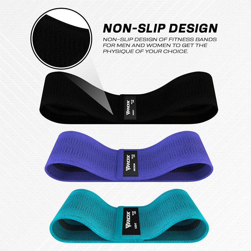RDX Sports Store RDX CU Heavy-Duty Fabric Resistance Training Bands For Fitness - Image 3