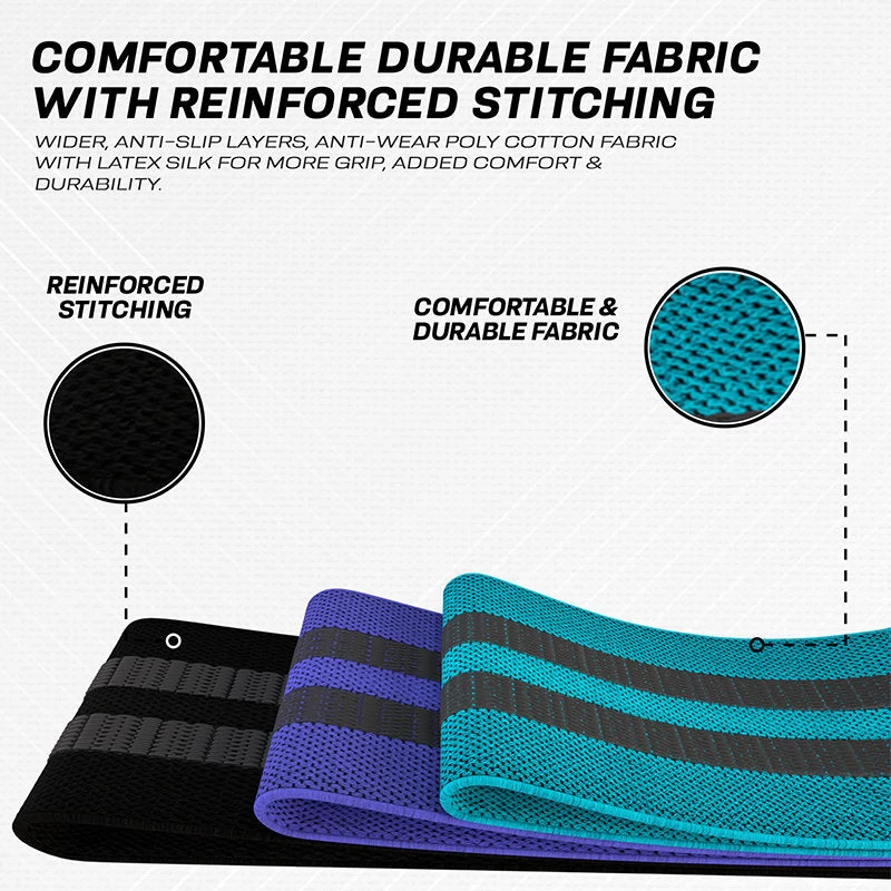 RDX Sports Store RDX CU Heavy-Duty Fabric Resistance Training Bands For Fitness - Image 7