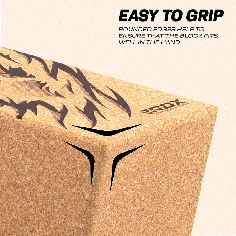 RDX Sports Store RDX D1 Cork Yoga Block Non-Slip Brick - Image 3