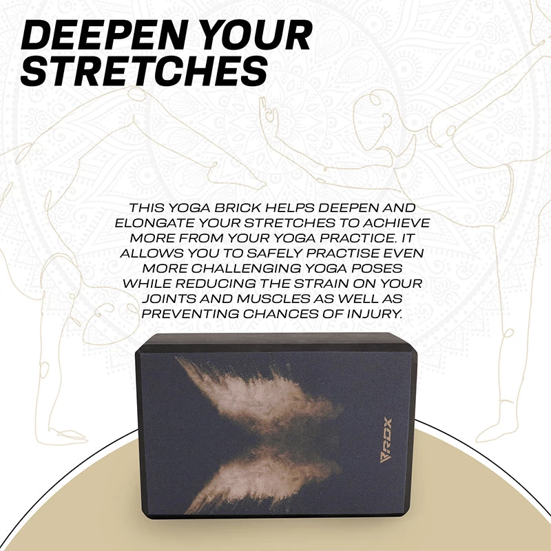 RDX Sports Store RDX D12 High Density EVA Foam Yoga Blocks Non-Slip Brick - Image 4