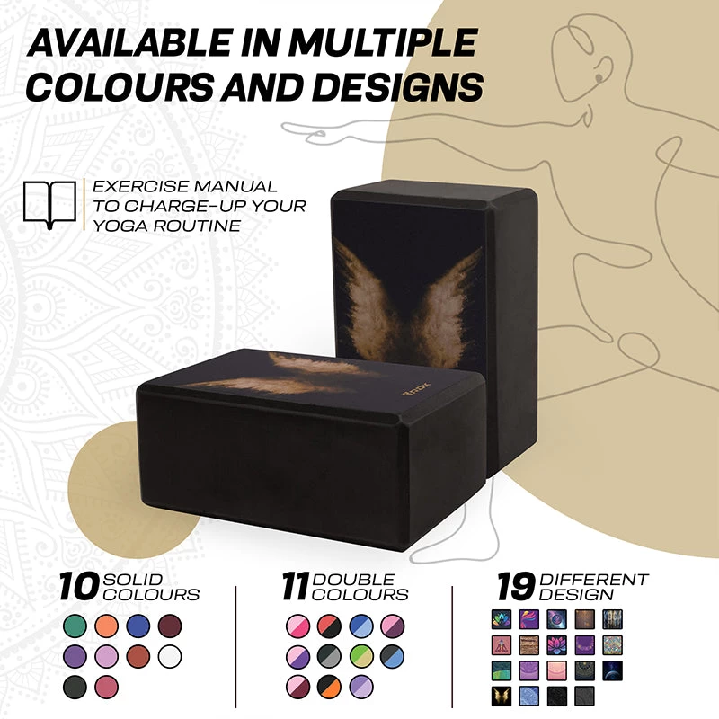 RDX Sports Store RDX D12 High Density EVA Foam Yoga Blocks Non-Slip Brick - Image 6