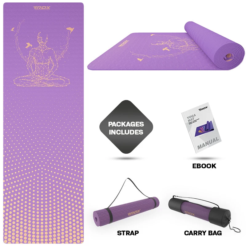 RDX Sports Store RDX D2 6mm TPE Yoga Mat - Image 2