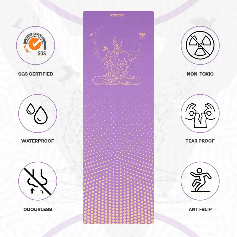 RDX Sports Store RDX D2 6mm TPE Yoga Mat - Image 3