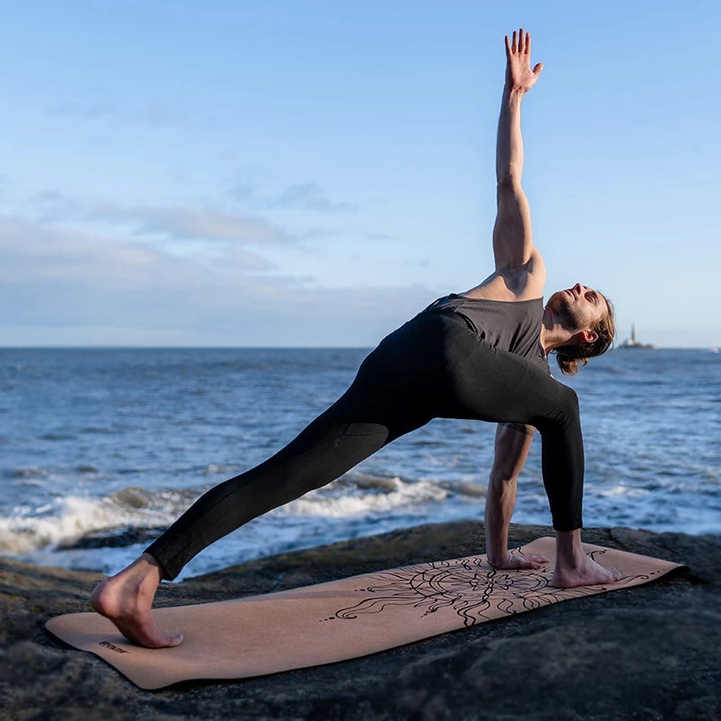 RDX Sports Store RDX D2 6mm Cork Yoga Mat - Image 3