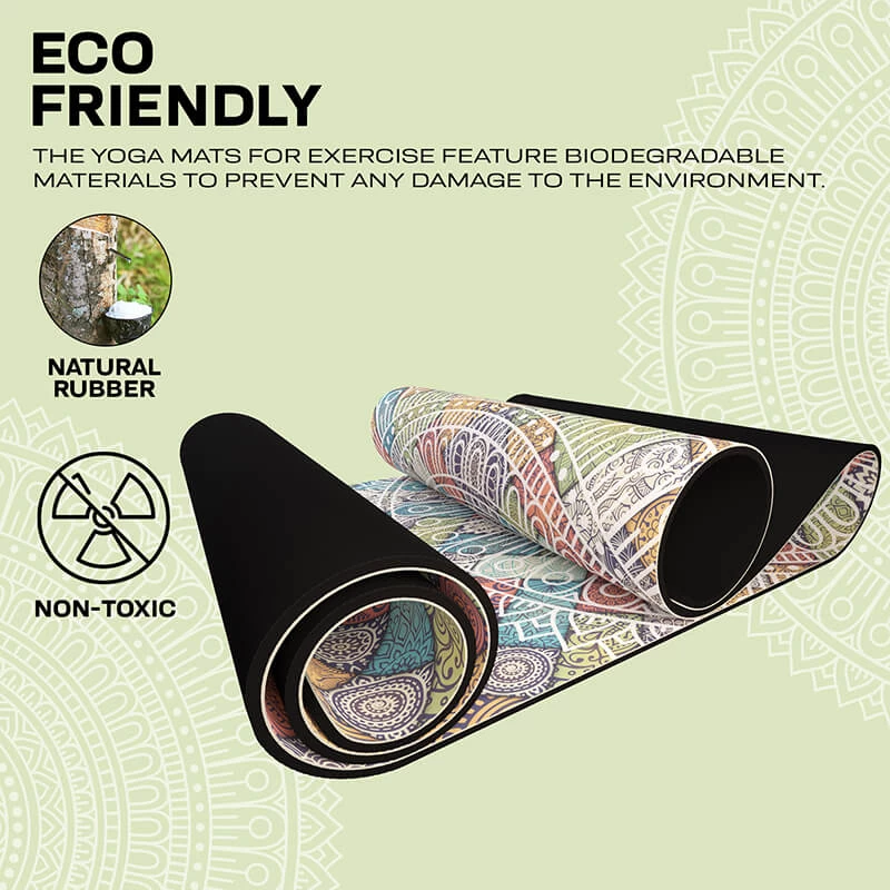 RDX Sports Store RDX D3 6mm PU Rubber Yoga Mat - Image 3