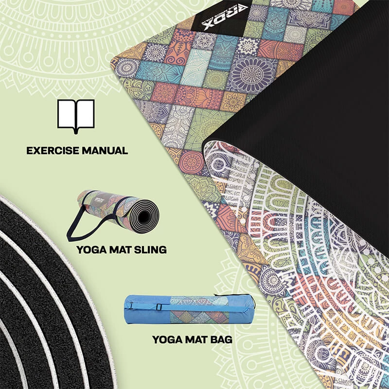 RDX Sports Store RDX D3 6mm PU Rubber Yoga Mat - Image 5