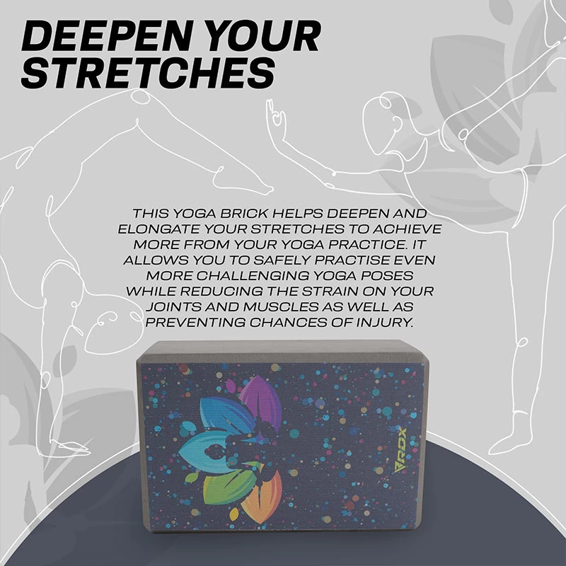 RDX Sports Store RDX D4 High Density EVA Foam Yoga Blocks Non-Slip Brick - Image 4