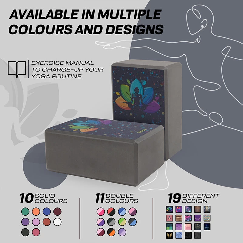 RDX Sports Store RDX D4 High Density EVA Foam Yoga Blocks Non-Slip Brick - Image 6