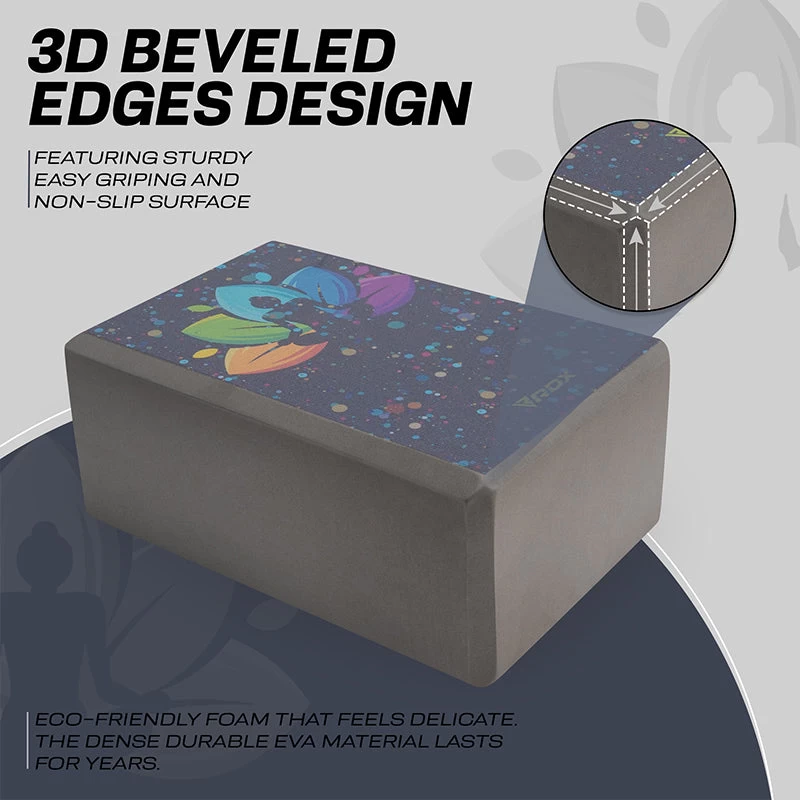 RDX Sports Store RDX D4 High Density EVA Foam Yoga Blocks Non-Slip Brick - Image 8