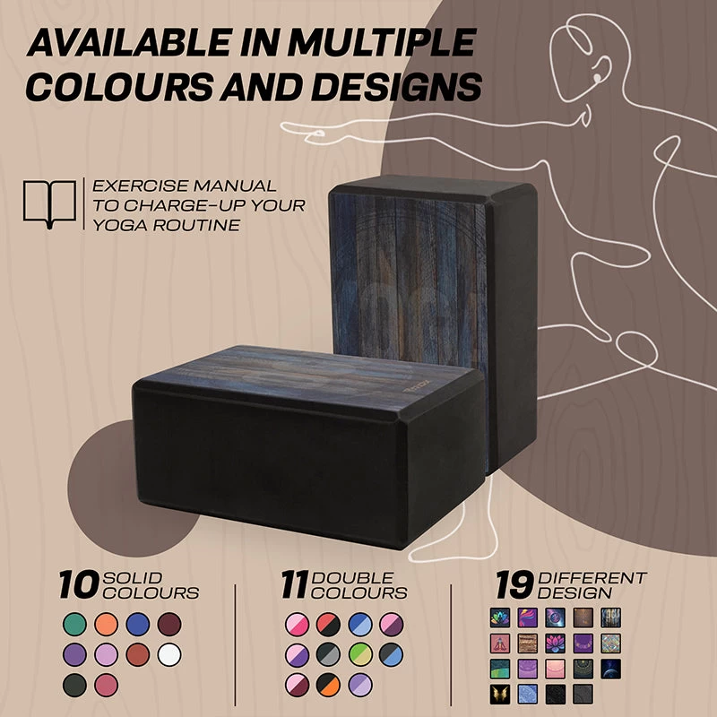 RDX Sports Store RDX D7 High Density EVA Foam Yoga Blocks Non-Slip Brick - Image 6