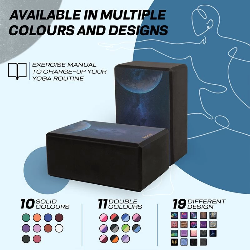 RDX Sports Store RDX D8 High Density EVA Foam Yoga Blocks Non-Slip Brick - Image 9