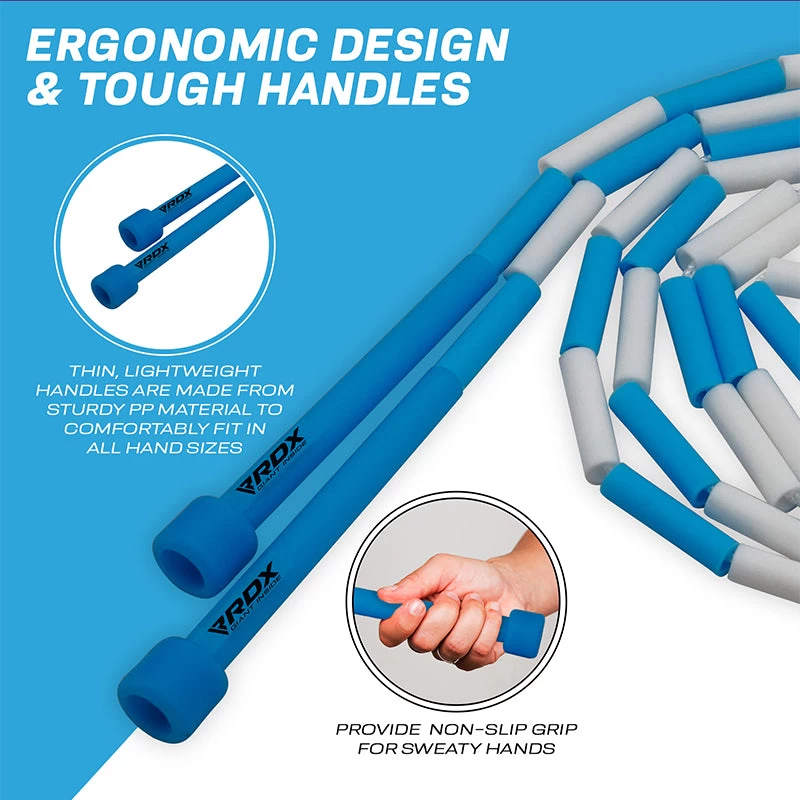 RDX Sports Store RDX BD Braided Nylon Tangle-Free 10ft Kids Skipping Rope - Image 2