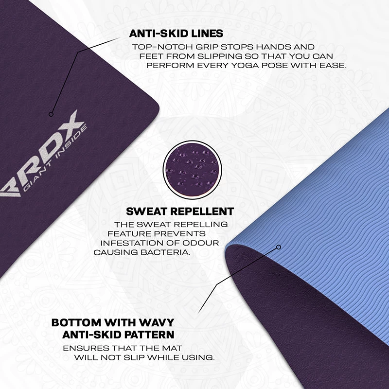 RDX Sports Store RDX UM 6mm TPE Yoga Mat - Image 5