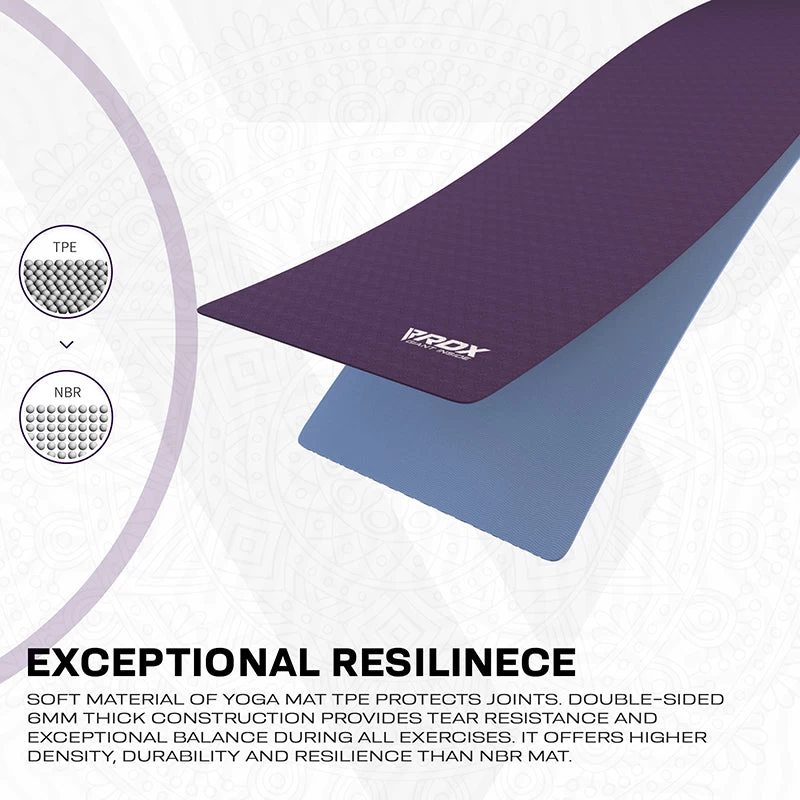 RDX Sports Store RDX UM 6mm TPE Yoga Mat - Image 3