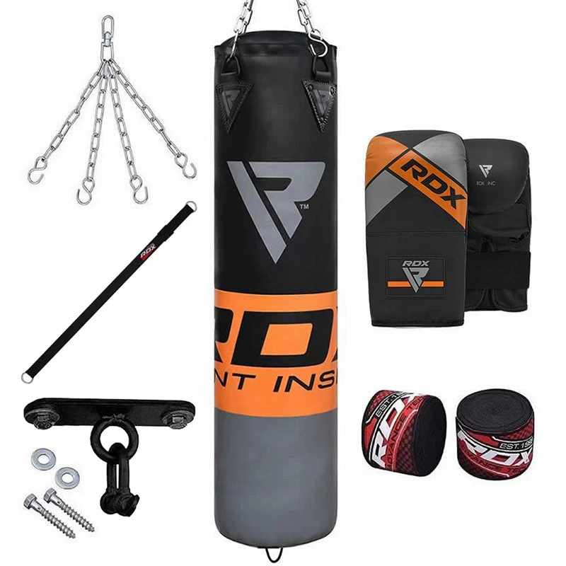 RDX Sports Store RDX F12 4ft / 5ft 8-in-1 Heavy Boxing Punch Bag & Mitts Set - Image 15