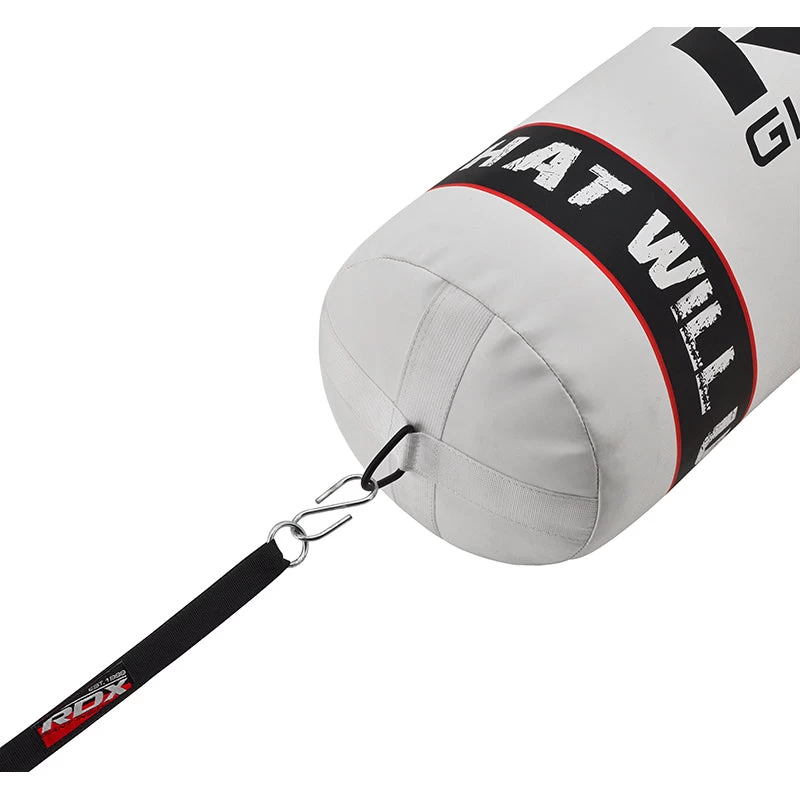 RDX Sports Store RDX F1 4ft / 5ft 3-in-1 White Punching Bag With Mitts Set - Image 4