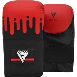 RDX Sports Store RDX F9 Bag Mitts Red & Black