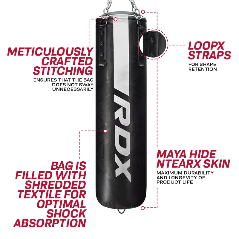 RDX Sports Store RDX F6 4ft / 5ft 2-in-1 KARA Training Punching Bag Set - Image 8