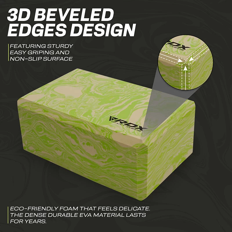 RDX Sports Store RDX GN EVA Foam High Density Non-Slips Yoga Block - Image 7