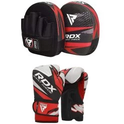 RDX Sports Store RDX J11 6oz Boxing Gloves & Focus Pad Set