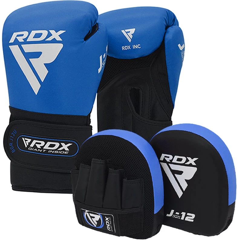 RDX Sports Store RDX J12 KIDS 6oz Boxing Gloves & Focus Pads Set - Image 4