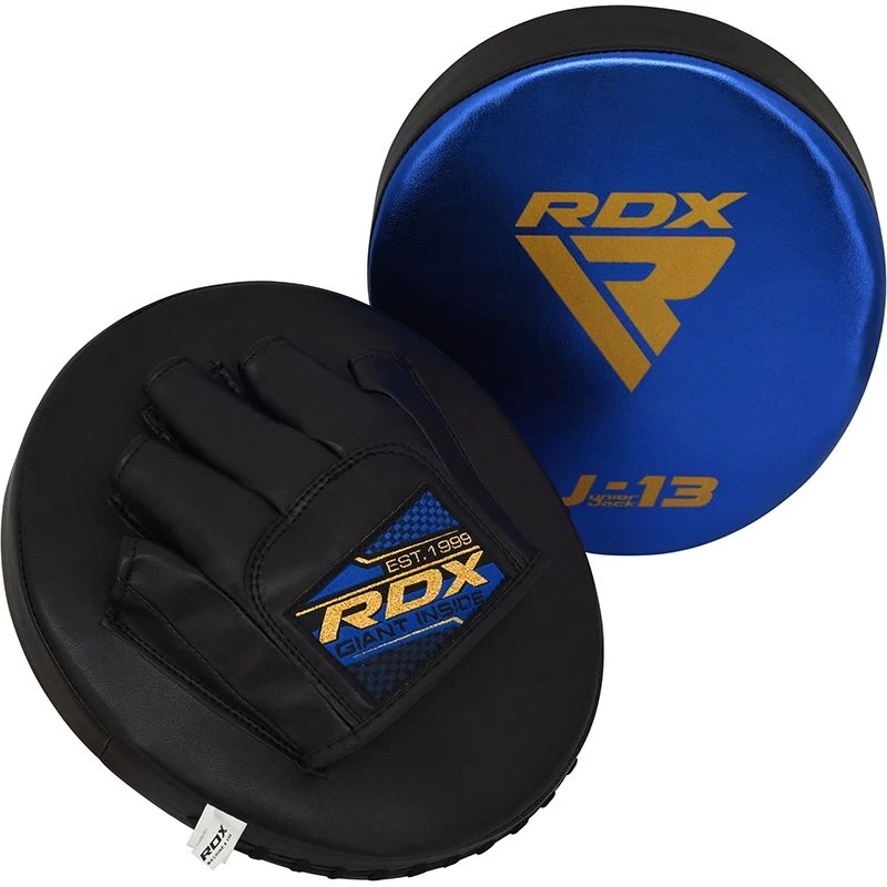 RDX Sports Store RDX J13 KIDS 8oz Blue Boxing Gloves & Pads Set - Image 7