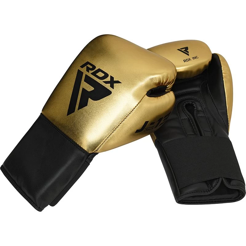 RDX Sports Store RDX J13 KIDS 8oz Golden Boxing Gloves & Pads Set - Image 5