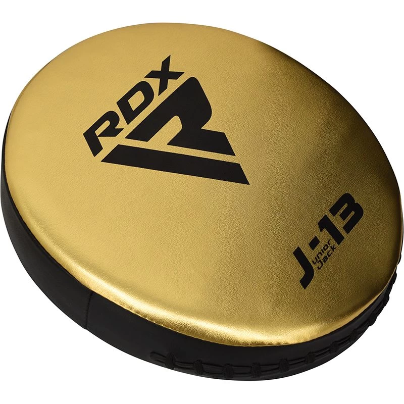 RDX Sports Store RDX J13 KIDS 8oz Golden Boxing Gloves & Pads Set - Image 9
