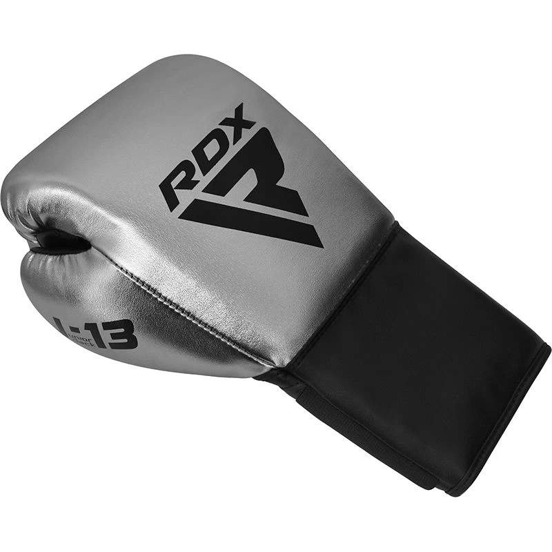 RDX Sports Store RDX J13 KIDS 8oz SILVER Boxing Gloves & Pads Set - Image 3