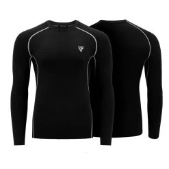 RDX Sports Store RDX L5 Long Sleeve Black Rash Guard