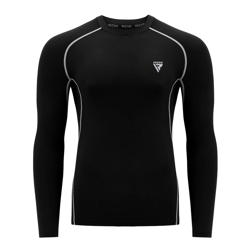 RDX Sports Store RDX L5 Long Sleeve Black Rash Guard - Image 2