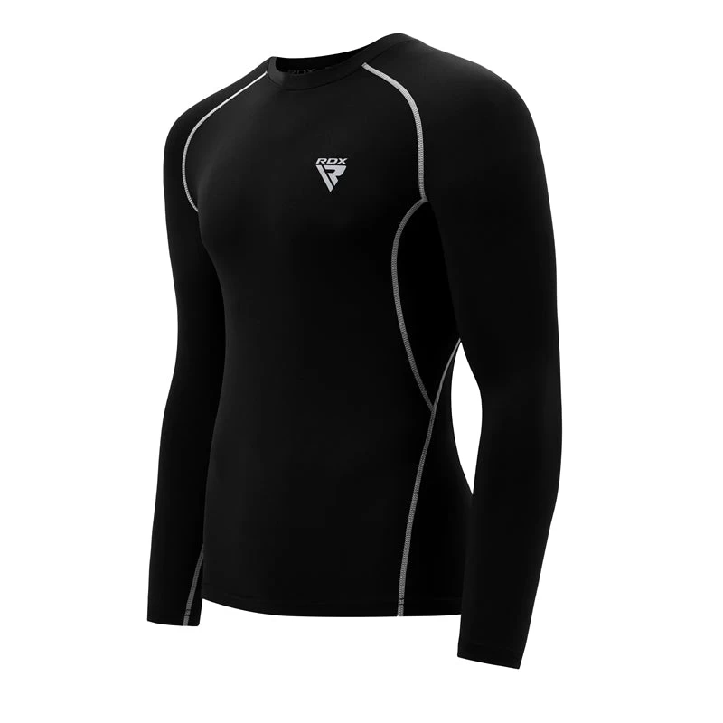 RDX Sports Store RDX L5 Long Sleeve Black Rash Guard - Image 4