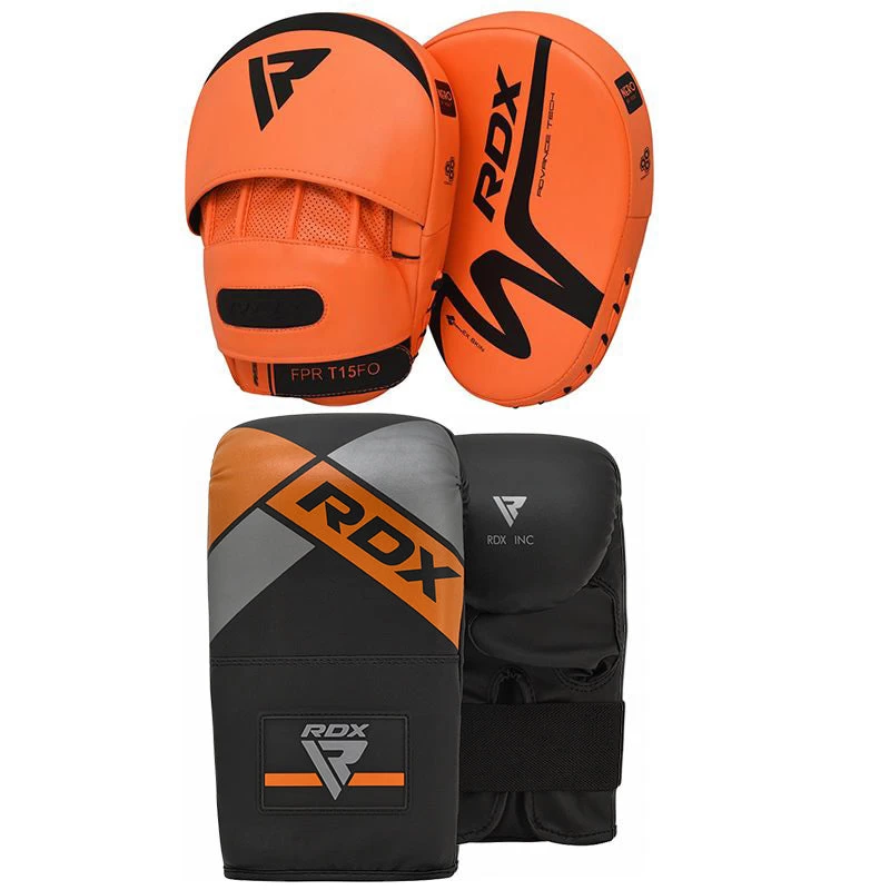 RDX Sports Store RDX T15 Orange Bag Mitts & Pads