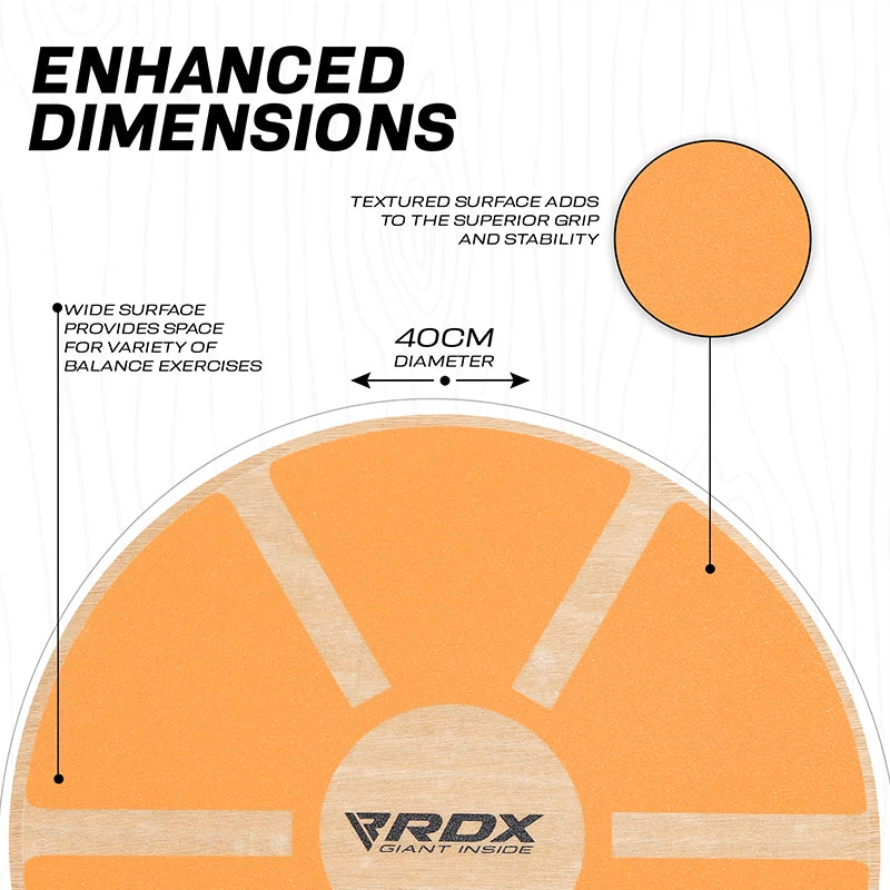 RDX Sports Store RDX W1 Wooden Wobble Round Balance Board - Image 15